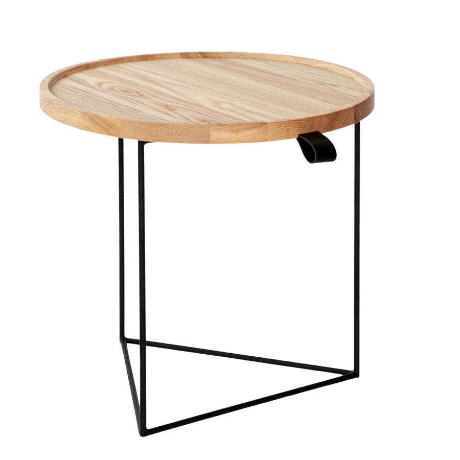 End Table - Porter Blonde Ash & Black Base