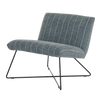 Accent Chair -  District Blue & Grey Stripes