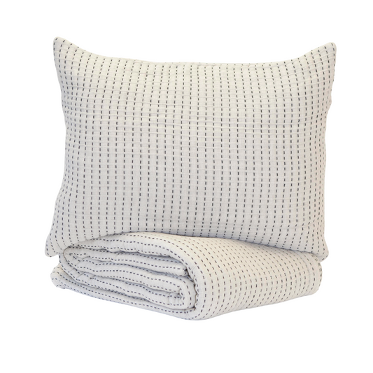 Queen Natural w/ Black Stitches