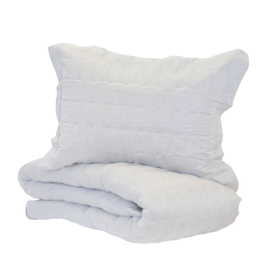 Queen Brussels Grey Quilted