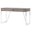 Desk - Shagreen Grey & Silver - 54''