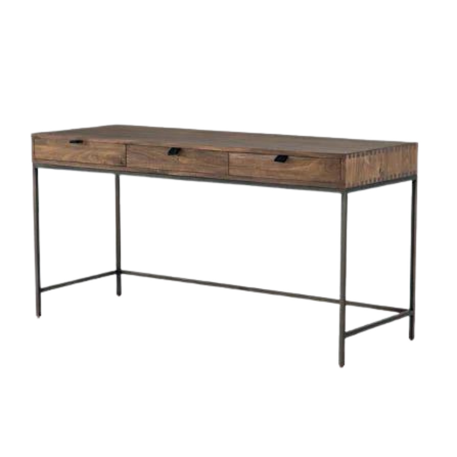 Desk - Trey Three Drawer Auburn - 60''
