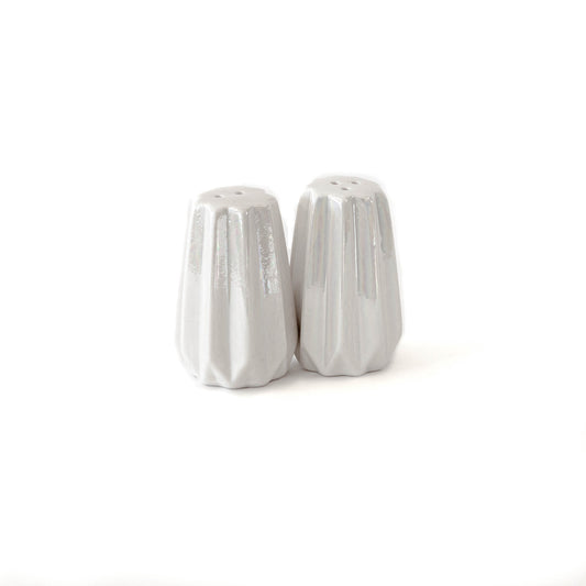 Salt & Pepper White & Pink Iridescent