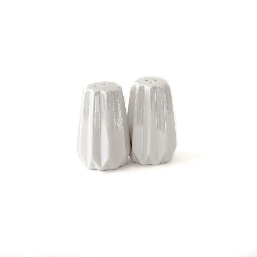 Salt & Pepper White & Pink Iridescent