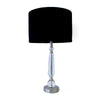 Table Lamp - Tall Clear w/ Chrome Accents