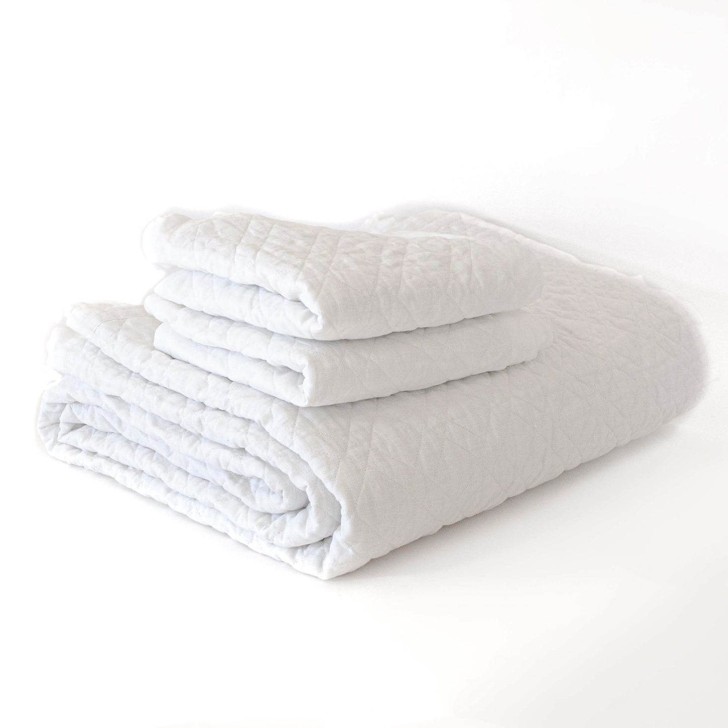 Premium King Washed Linen White