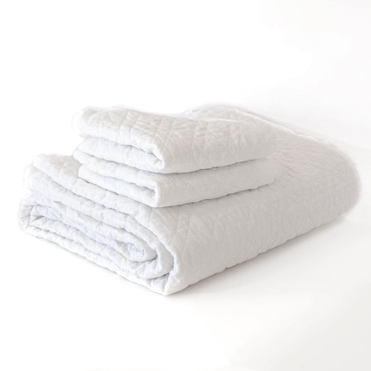 Premium King Washed Linen White