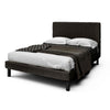 Bed - King w/ Headboard Upholstered Textured Black