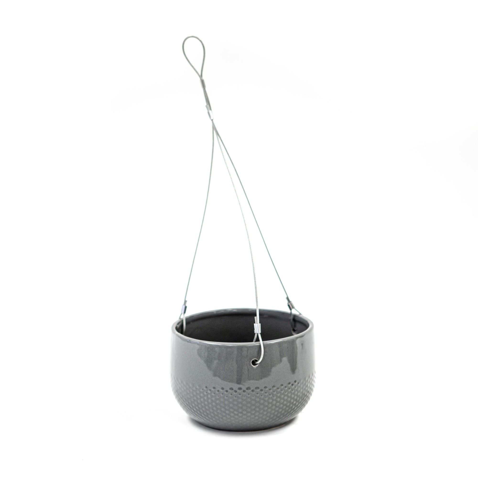 Hanging Grey with Dimples w/ Metal Wire