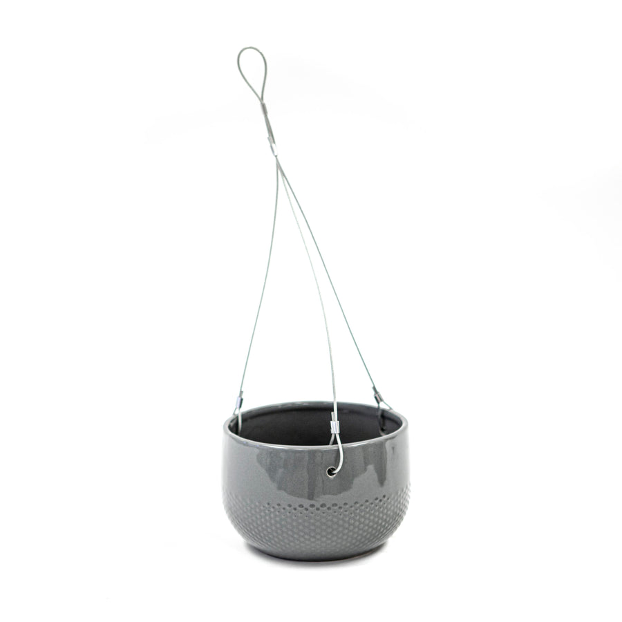 Hanging Grey with Dimples w/ Metal Wire