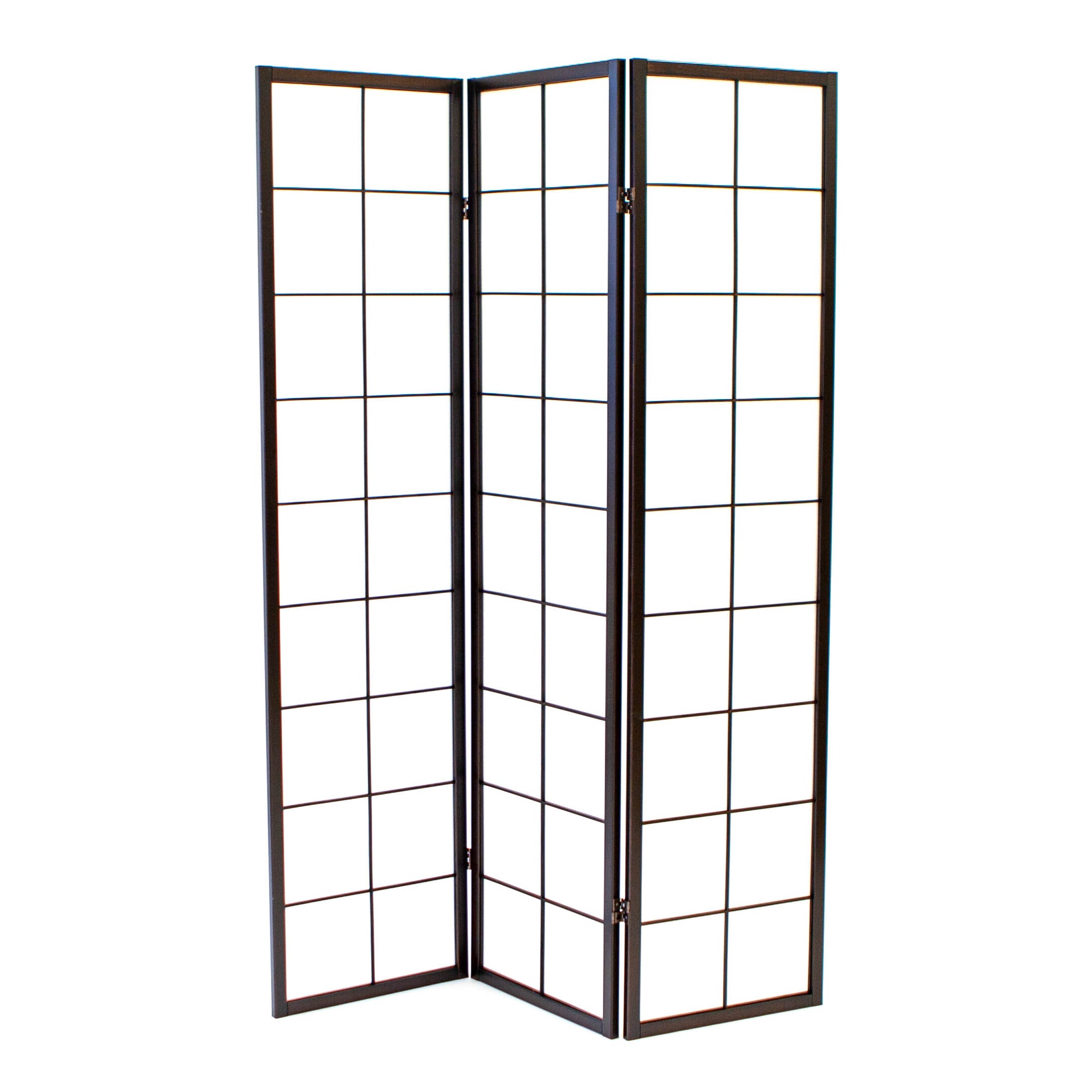 Room Divider - Paper w/ Black Accents 3 Panels