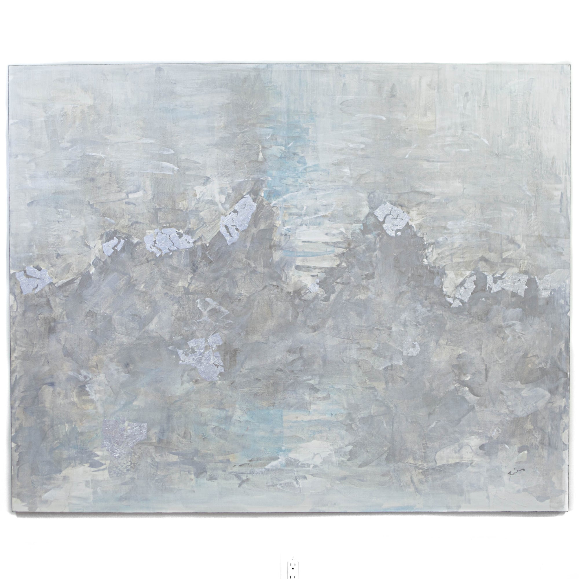 Oversize Neutral & Blue I - CLEARED - 52 x 72