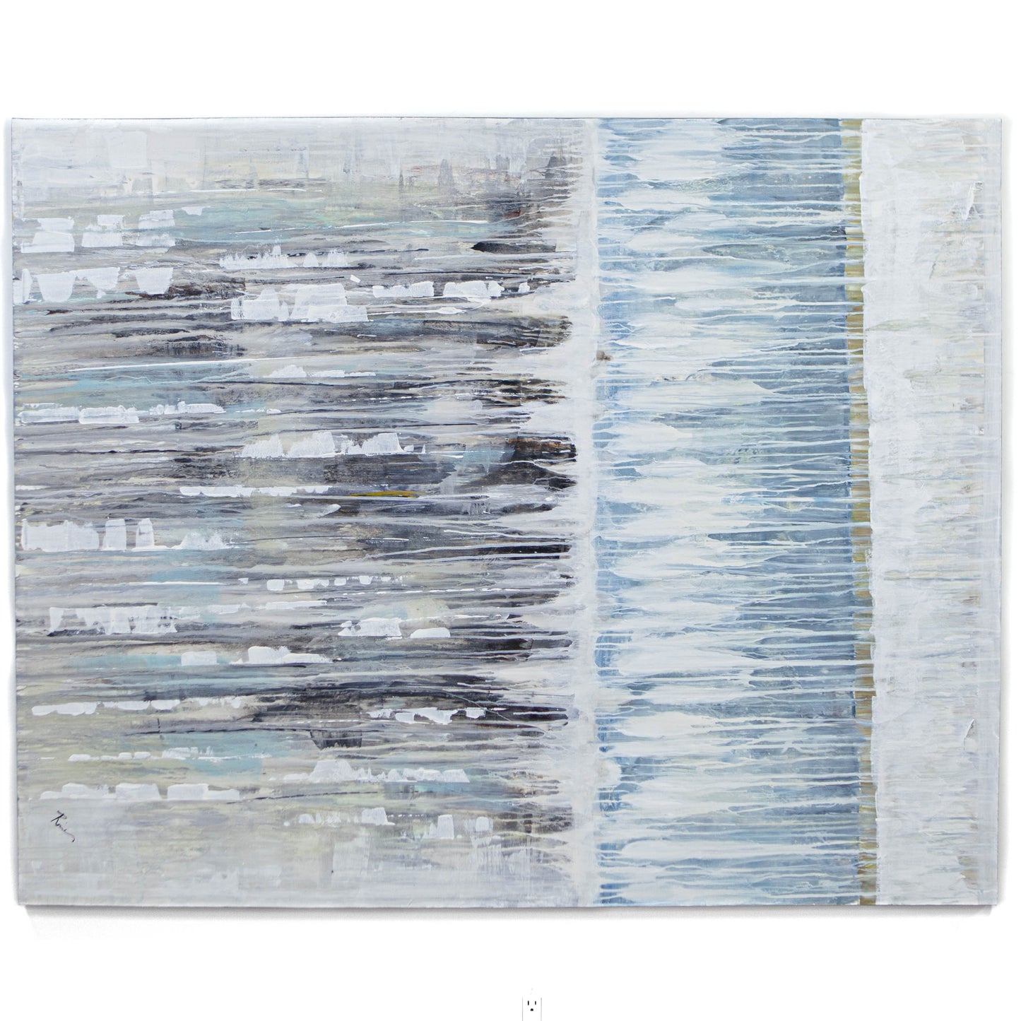 Oversize Neutral & Blue II - CLEARED - 52 x 72