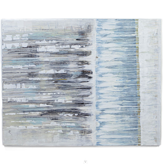 Oversize Neutral & Blue II - CLEARED - 52 x 72