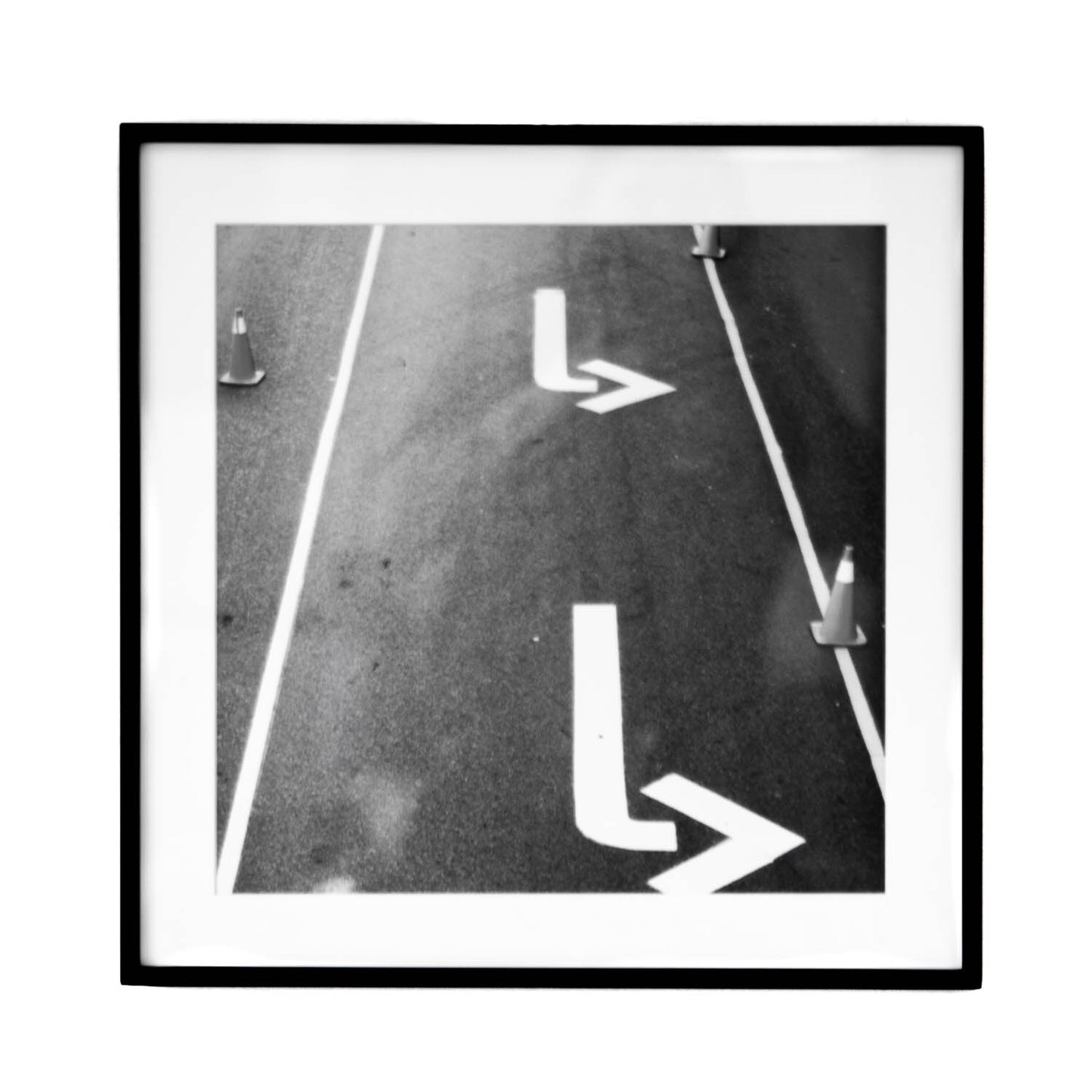 Art - B&W - Diversions Ahead - SMALL - CLEARED 19" x 19"