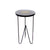 Outdoor Side Table - Coloured Pattern w/ Black Hairpin Legs