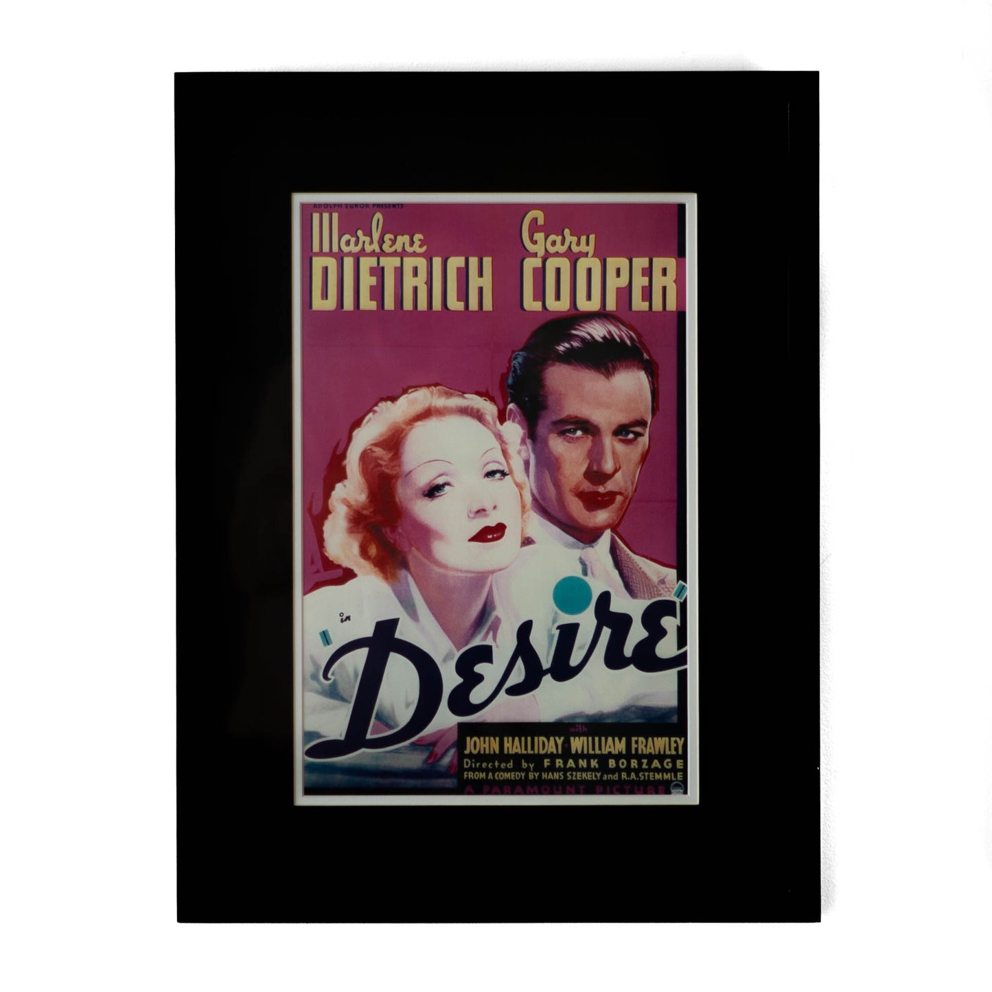 Art - Movie Poster "Desire" - SMALL - NOT CLEARED 18" X 25"