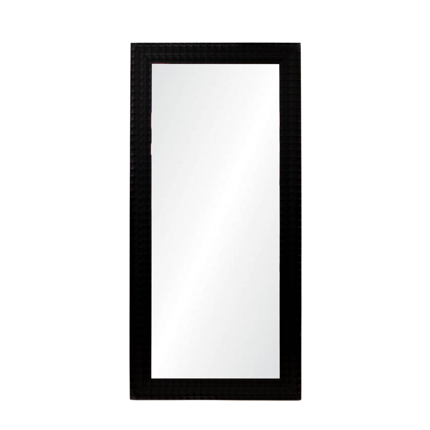 Mirror - Rectangular Black Textured 65"