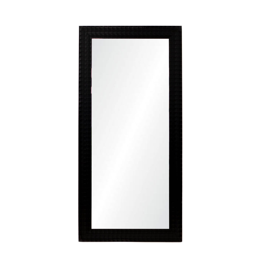 Mirror - Rectangular Black Textured 65"