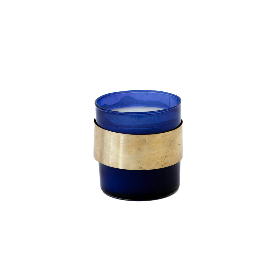 Decorative Blue Glass & Gold