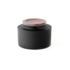 Small Clark Matte Black Canister w/ Wooden Lid
