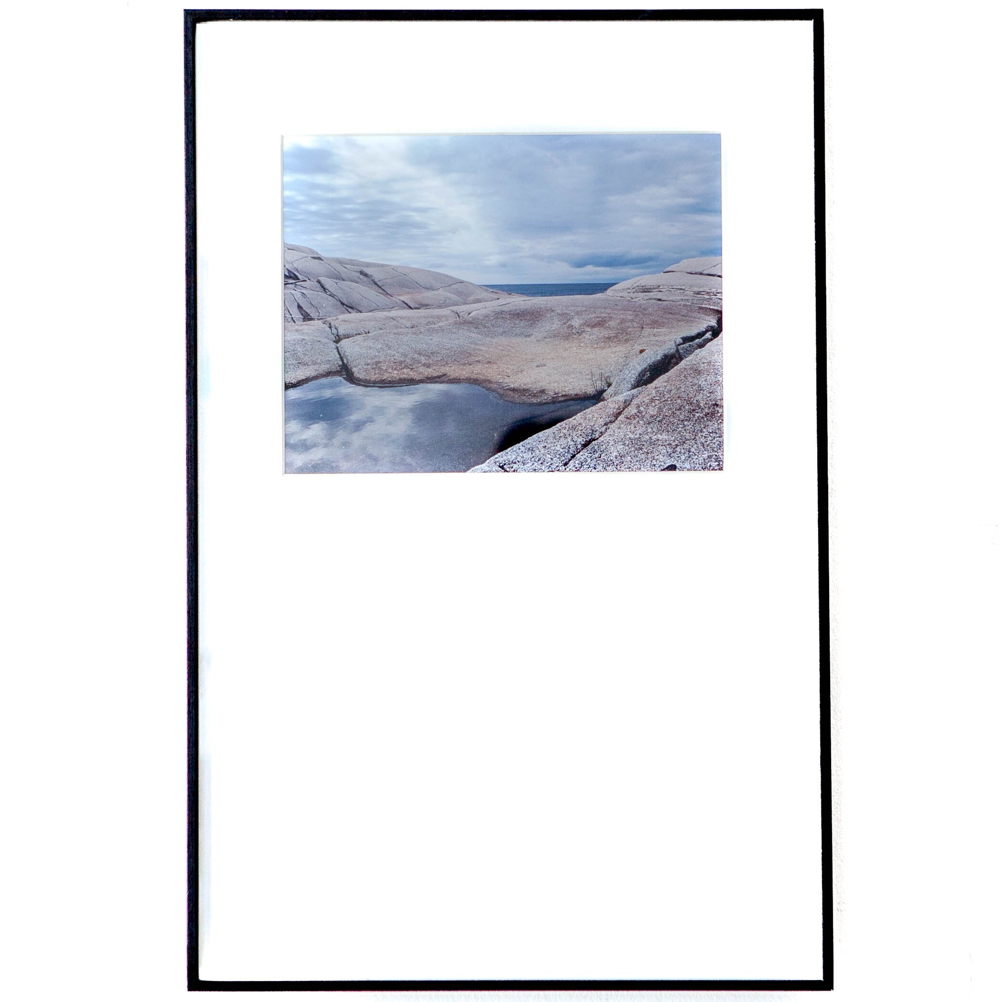 Sea & Rocks Rectangular Black Frame - Cleared - 14 x 22
