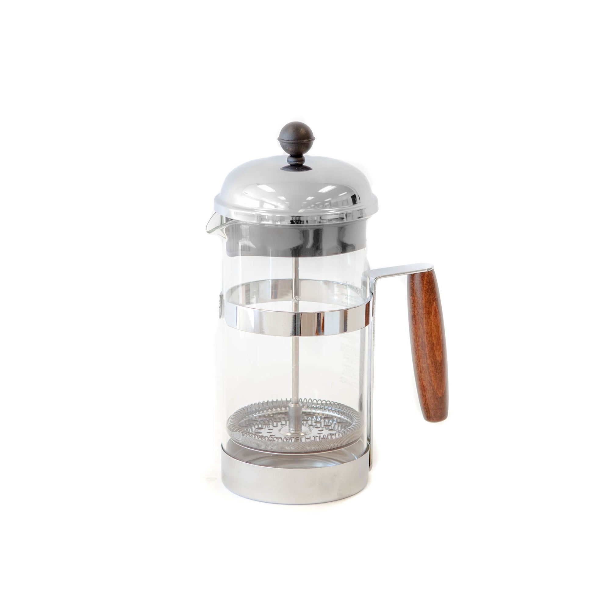 Chrome w/ Wood Handle French Press