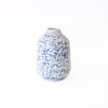 Ceramic White w/ Blue Polka Dots Vase