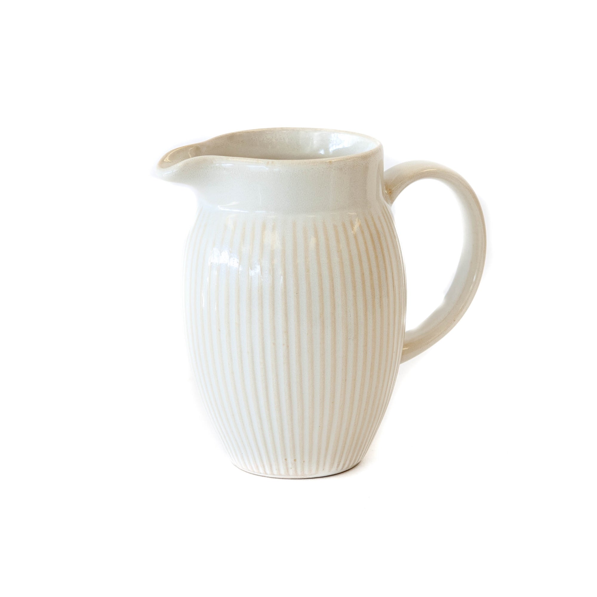 Ceramic Matte Cream Pitcher