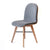 Office Chair - Napoli Grey w/ Oak Legs