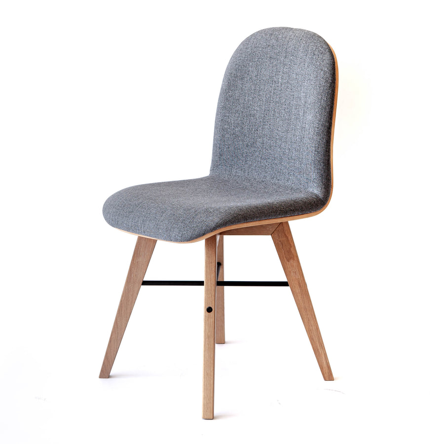 Office Chair - Napoli Grey w/ Oak Legs