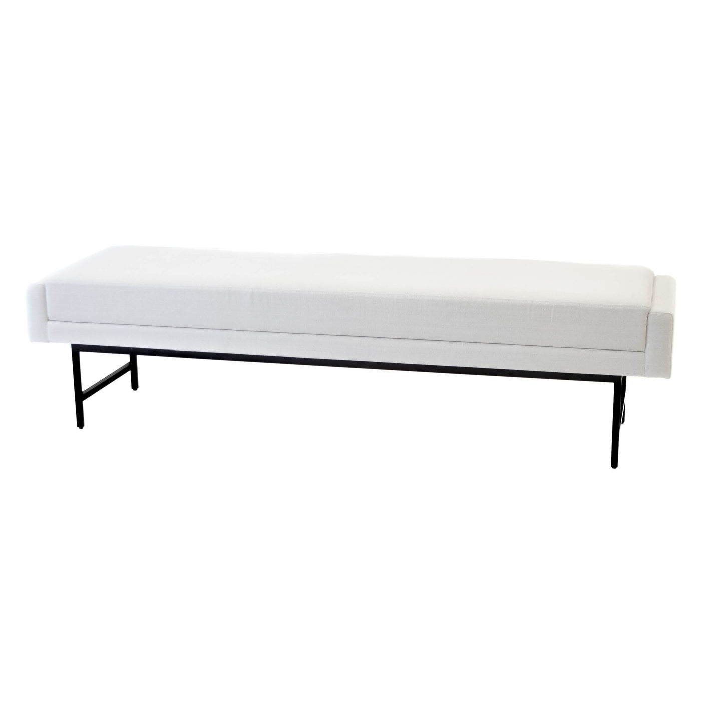 Bench - Upholstered Cream Long Bench