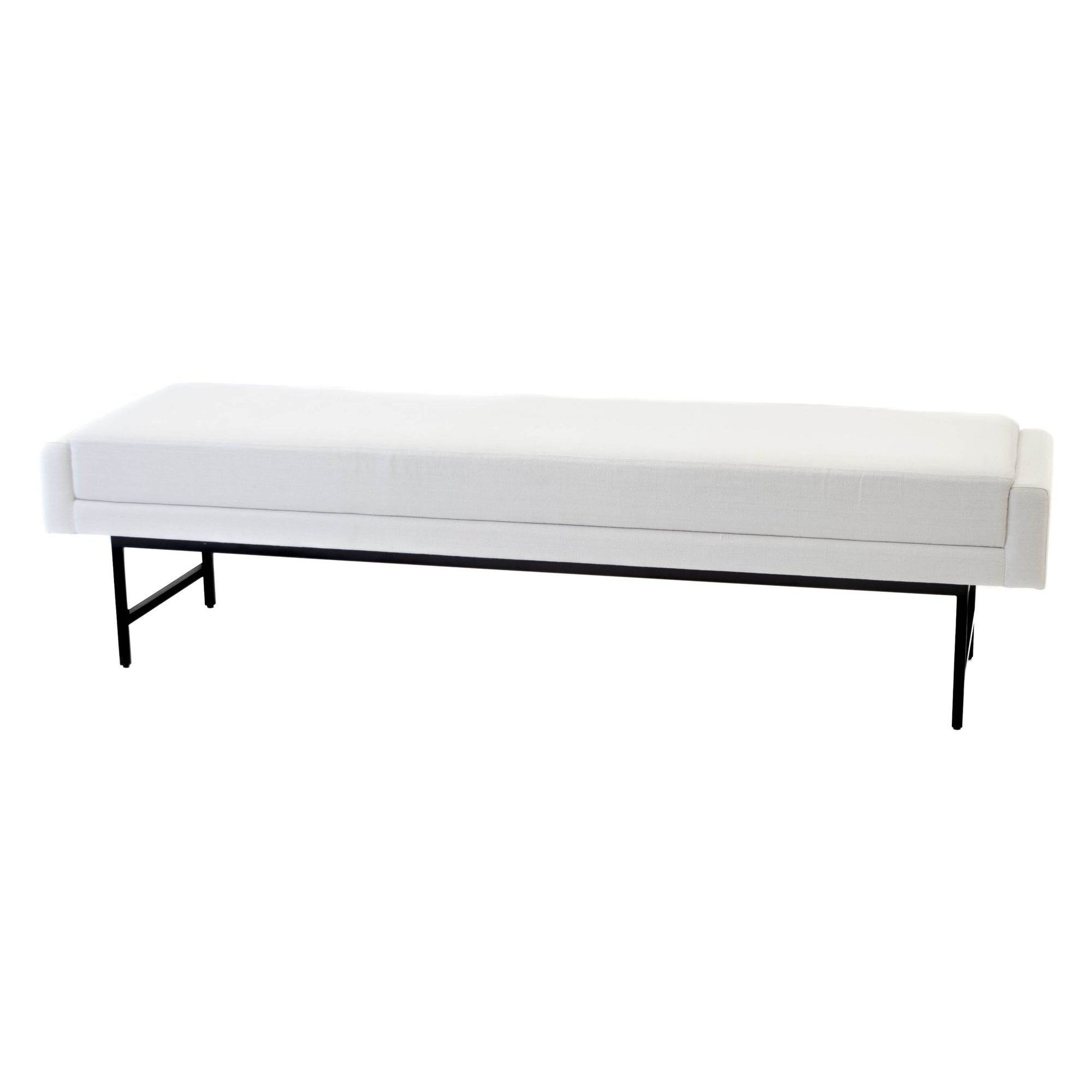 Bench - Upholstered Cream Long Bench