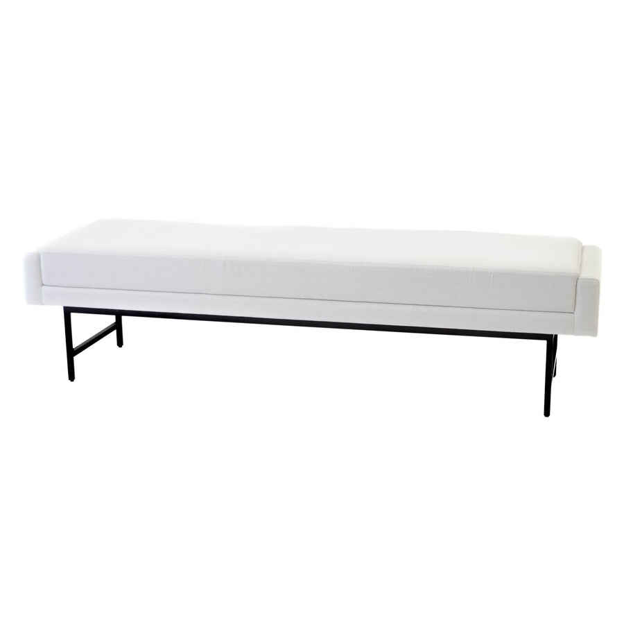 Bench - Upholstered Cream Long Bench