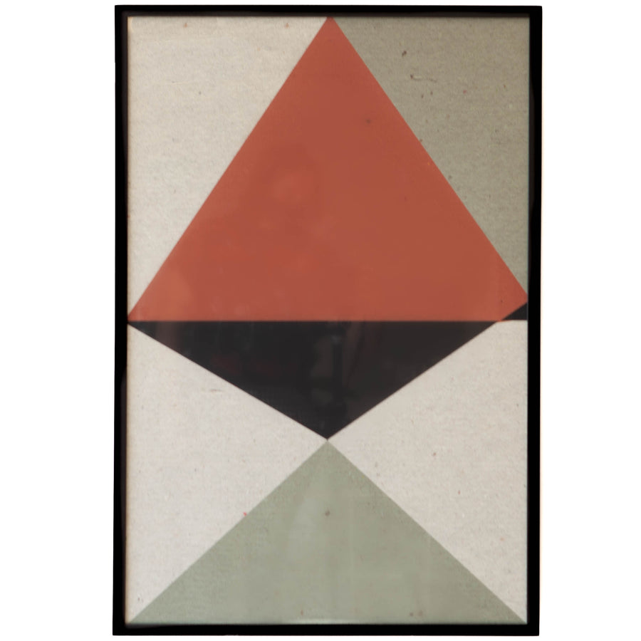 Lost in Triangles w/ Black Frame - Cleared - 25 x 37