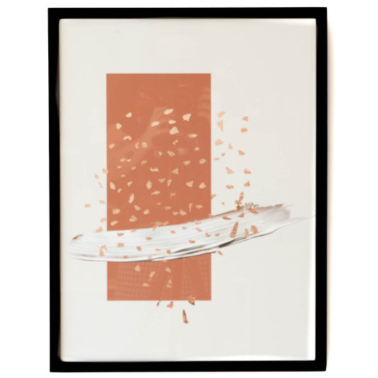 Fall Leaves w/ Black Frame - Cleared - 19" x 25"