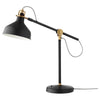 Table Lamp - Matte Black w/ Brass Accents Lever