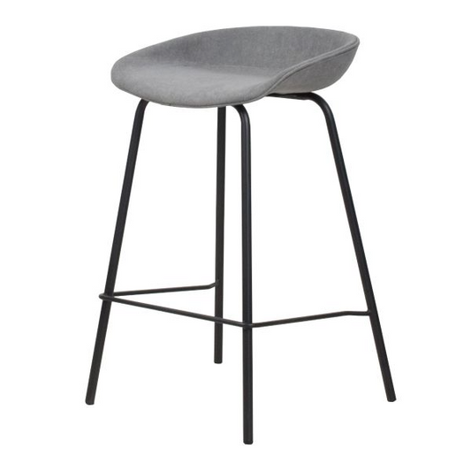 Counter Stool - Mitch Grey Upholstered
