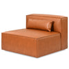Sectional - Mix Armless Leather Cognac 38"*