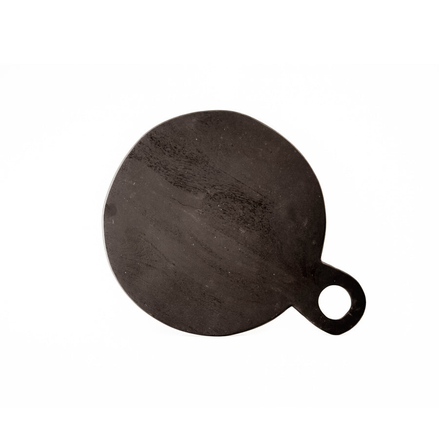 Acacia Wood Round Black