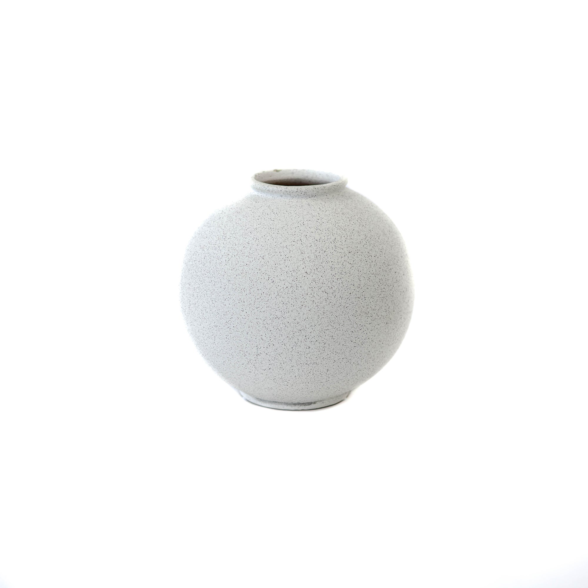 Textured Cream Ceramic Vase