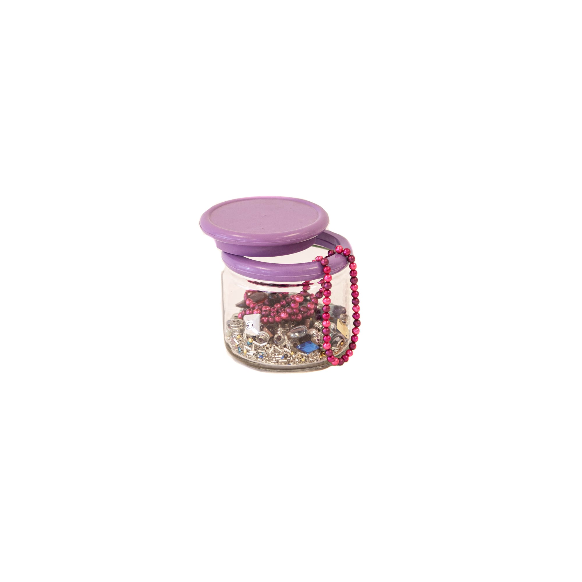 Jar of Assorted Beads