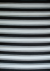 Rug - 4x6 - Black & White Striped