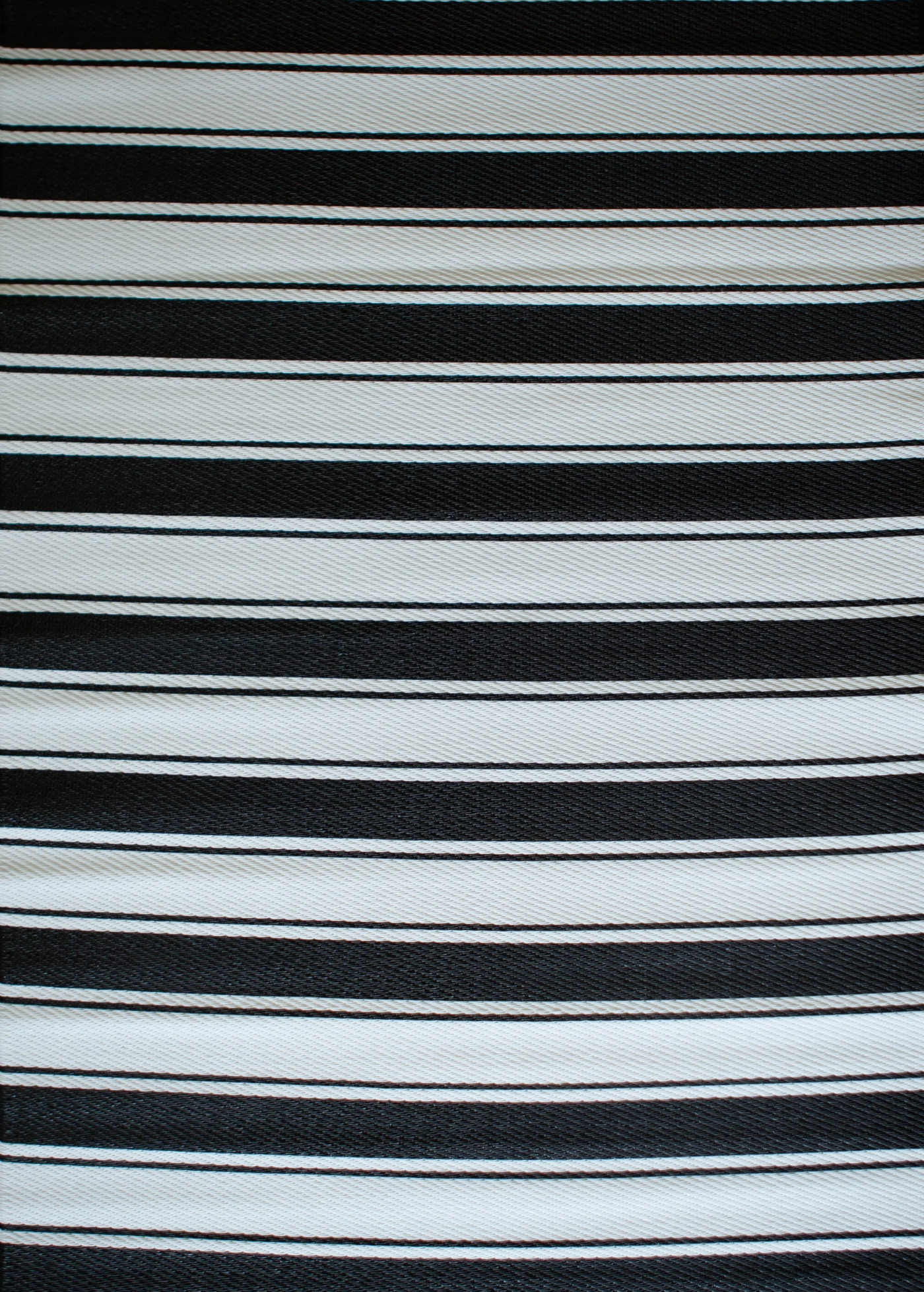 Black & White Striped Rug
