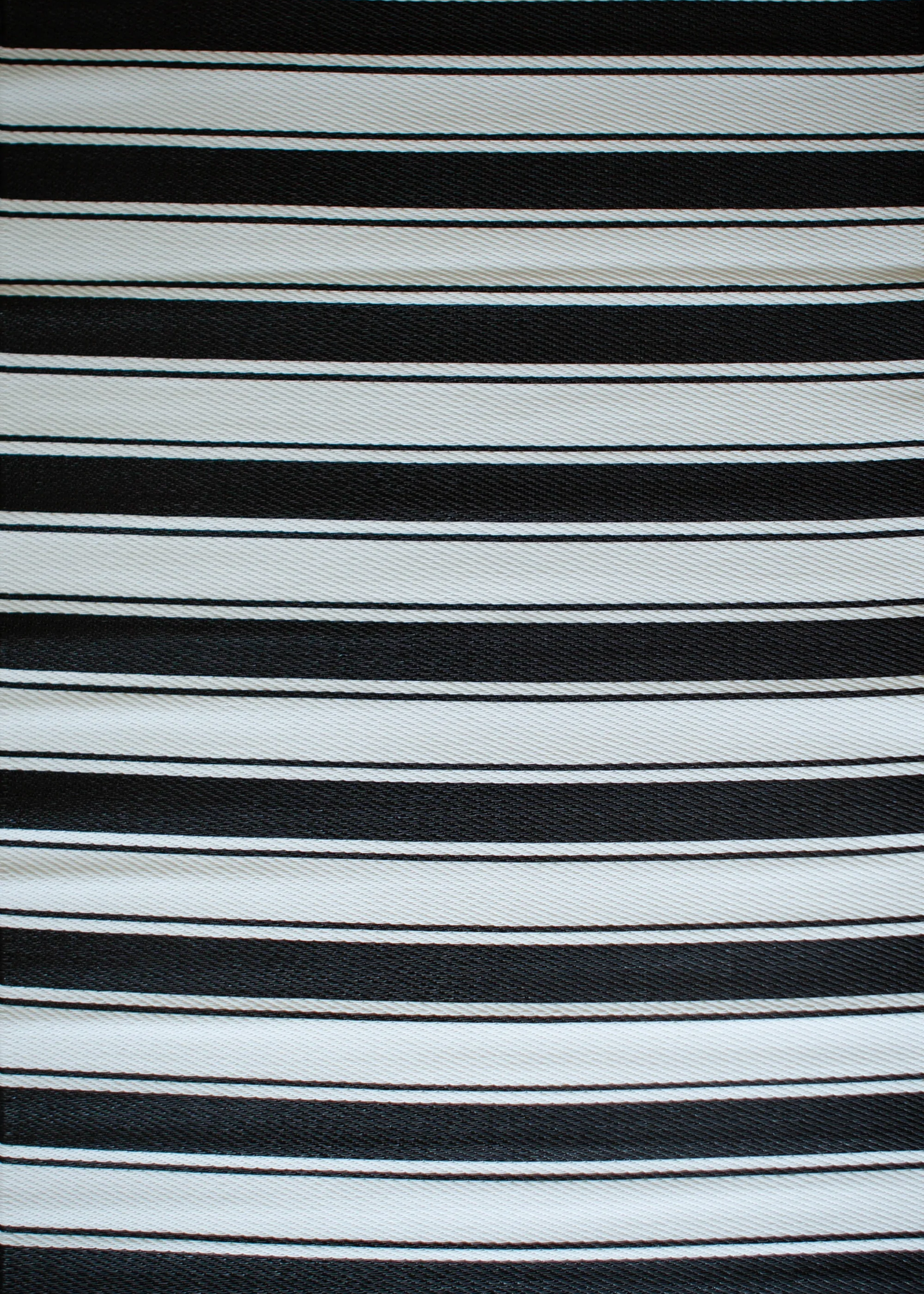 Black & White Striped Rug