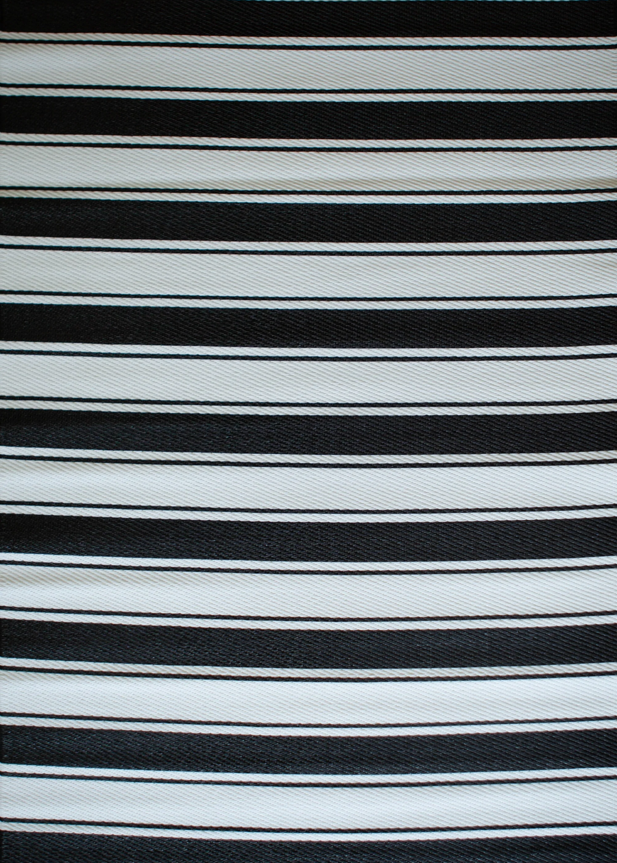Black & White Striped Rug
