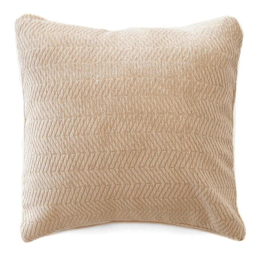 18x18 Zesty Chevron Shiny Cream