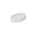Oval Plastic White Marble