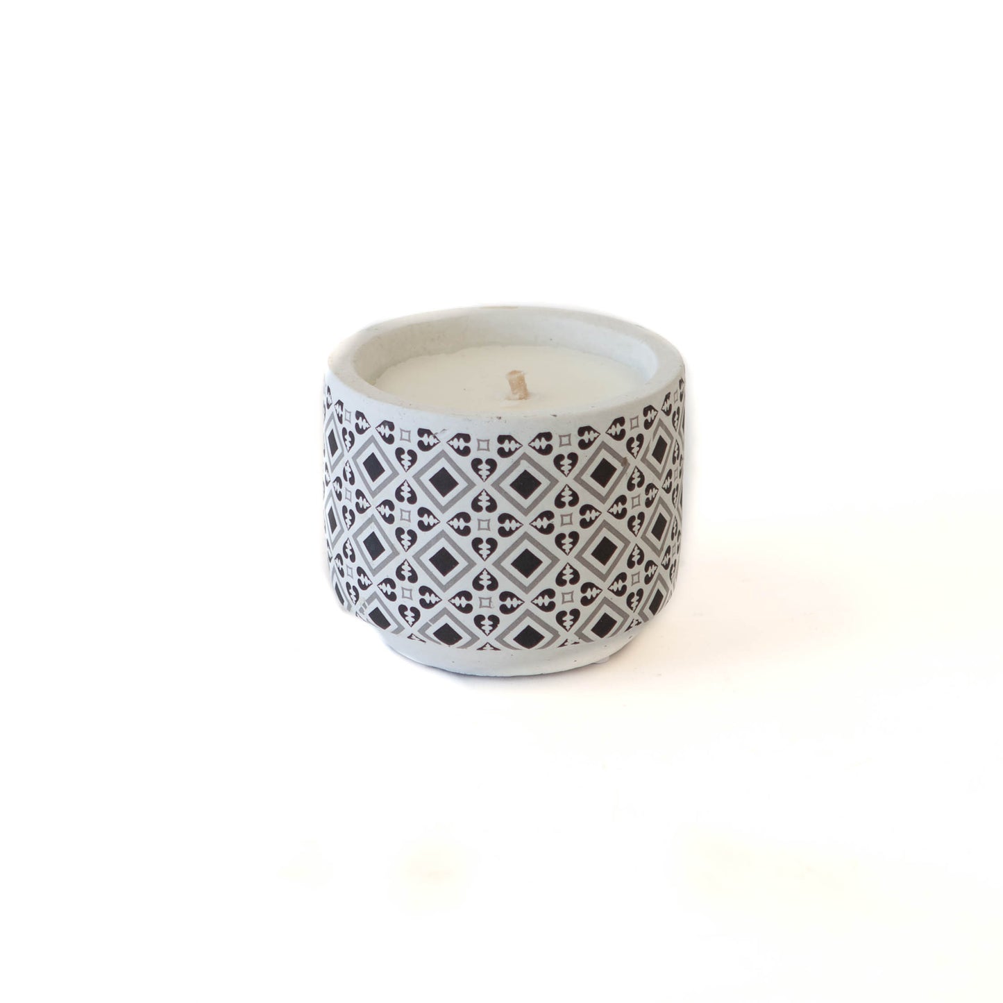 Faux White Concrete Diamonds & Hearts