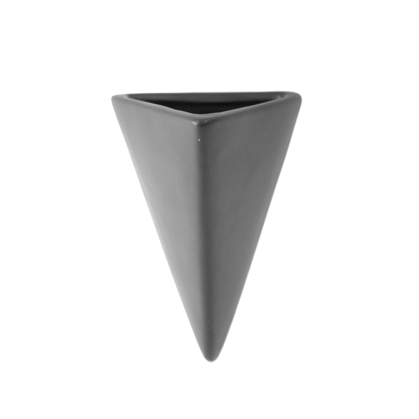 Triangle Ceramic Planter Black
